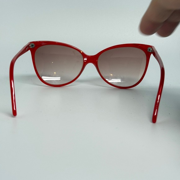 Simonottica Papillon Vintage Red Cat Eye Sunglasses Mod 669 Made‎ in Italy 22432